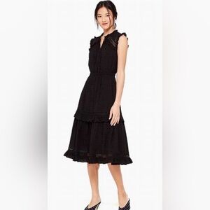 Kate Spade Swiss Dot Midi Dress